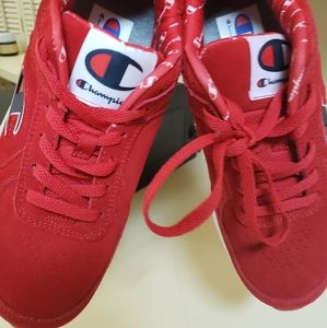 Red Champion shoes